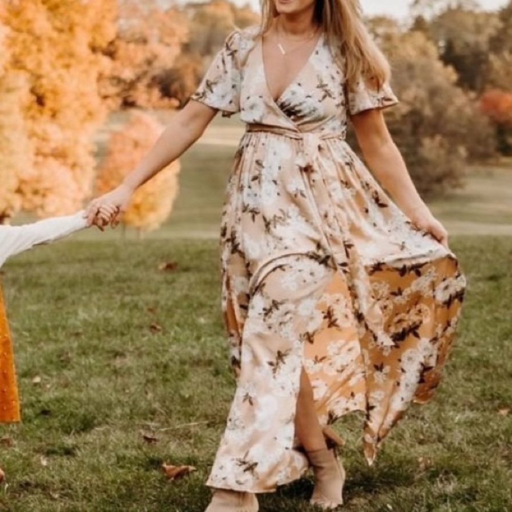 Baltic Born Sicily Satin Maxi Dress Easter pictures